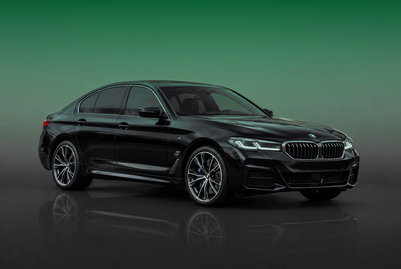 Black BMW 5 Series