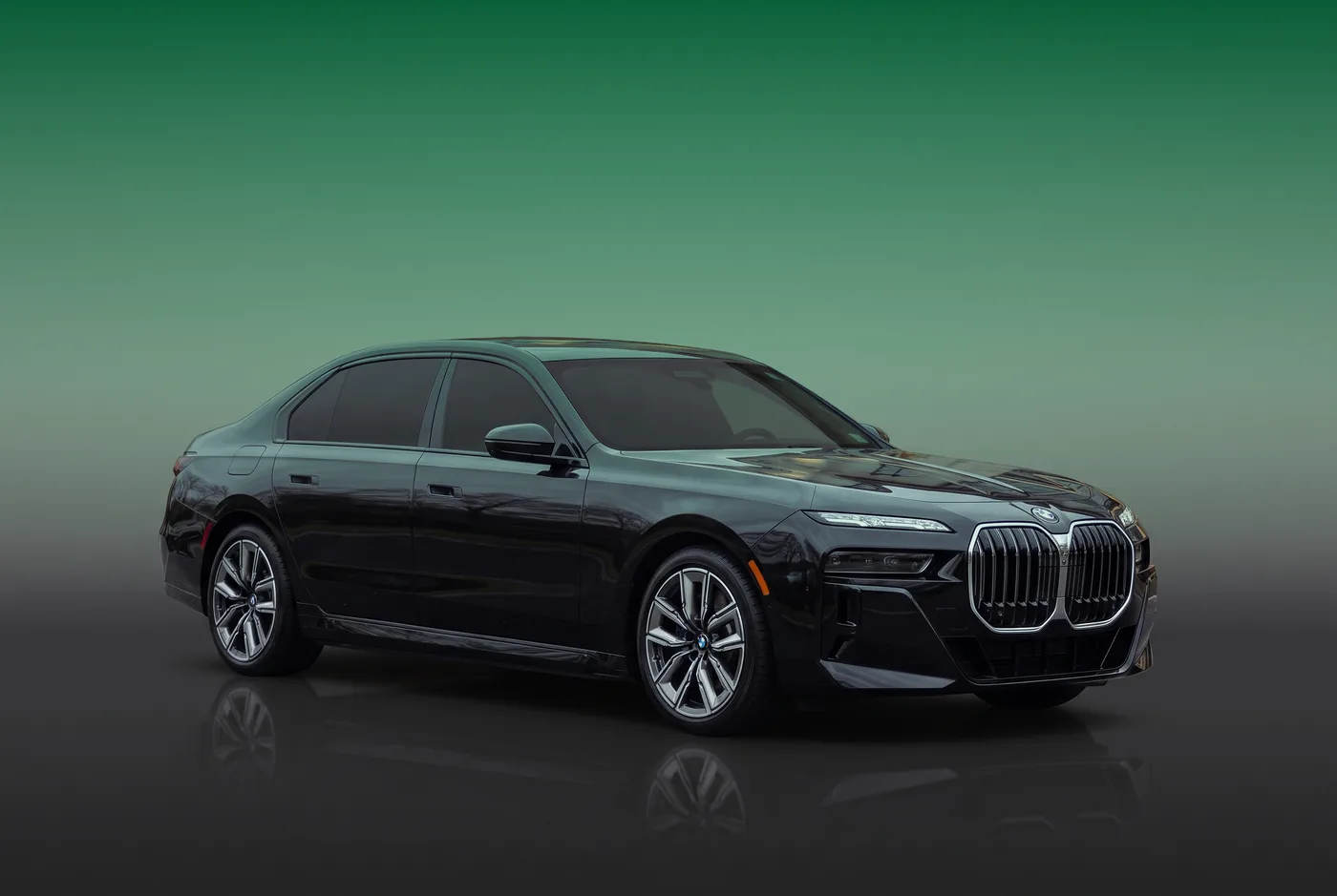 Black BMW 7 Series